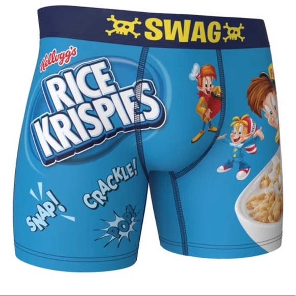 SWAG 🎁 BOXER BRIEFS ‘RICE CRISPY’ Cereal Box XL - Picture 2 of 7